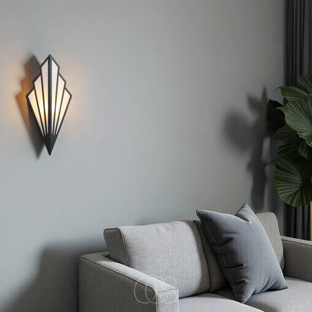 Anakre - Wall lamp with geometric diamond design