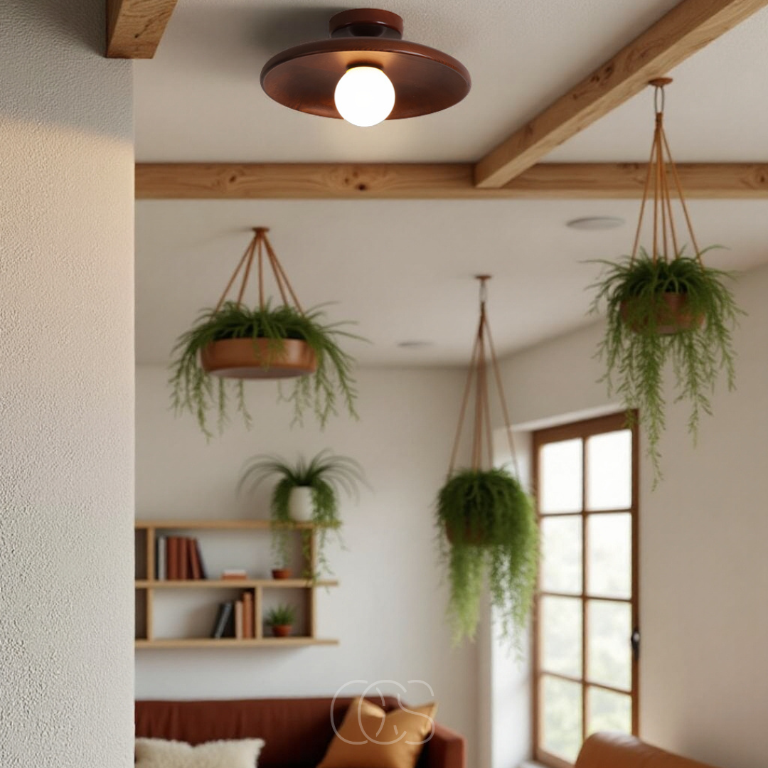 Anakre - Walnut Ceiling Lamp - Luxury Ceiling Lamp Wood