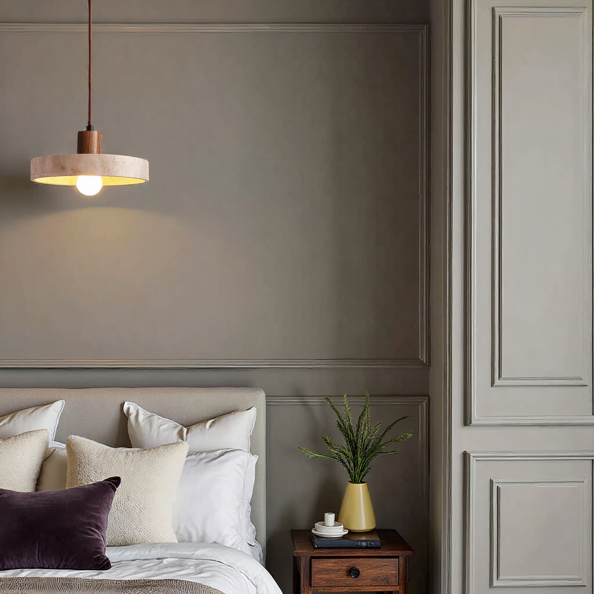 Anakre - pendant lamp in natural stone - Unique & Adjustable