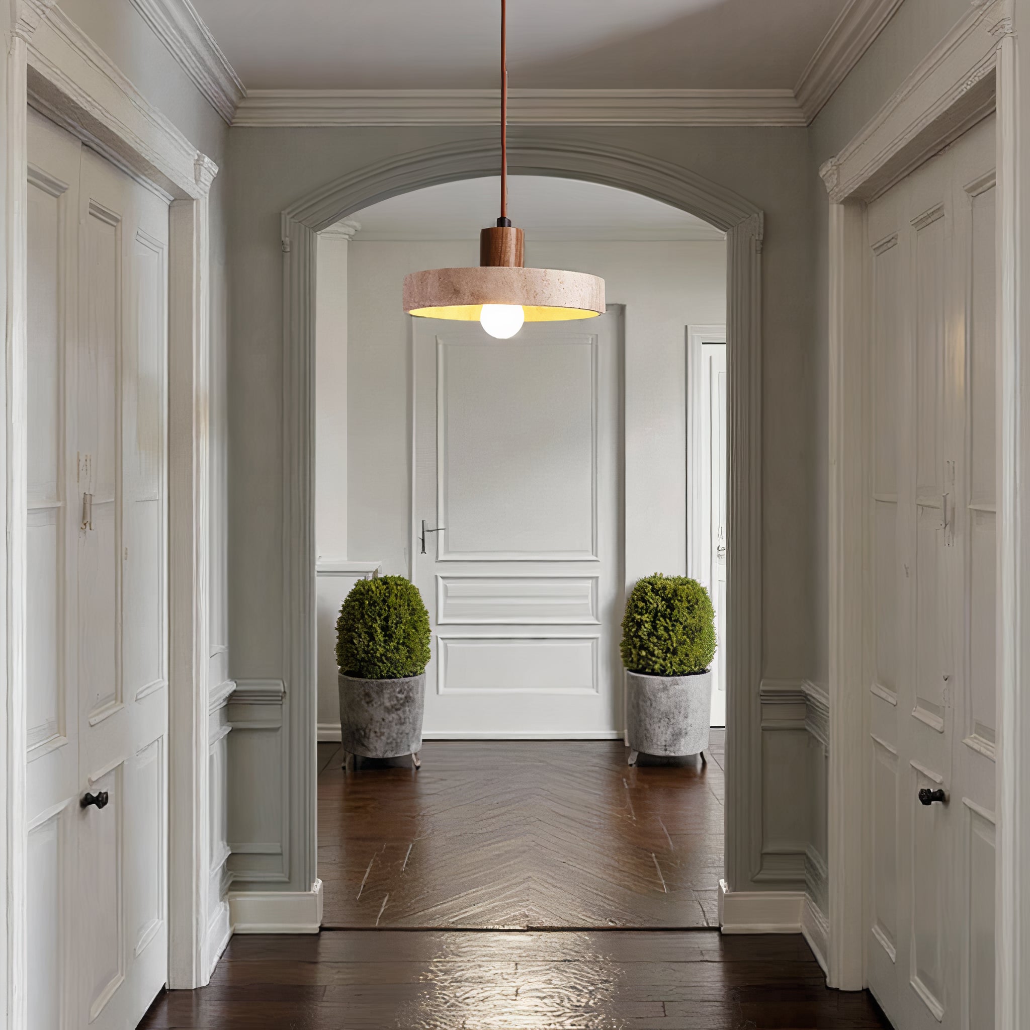 Anakre - pendant lamp in natural stone - Unique & Adjustable