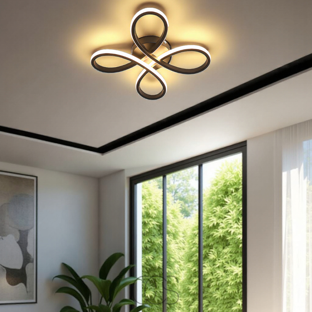 Anakre – Ceiling lamp LED Klaver – Modern design with atmospheric dimming function