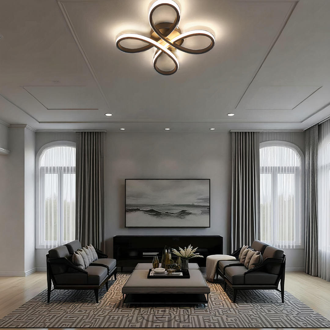 Anakre – Ceiling lamp LED Klaver – Modern design with atmospheric dimming function