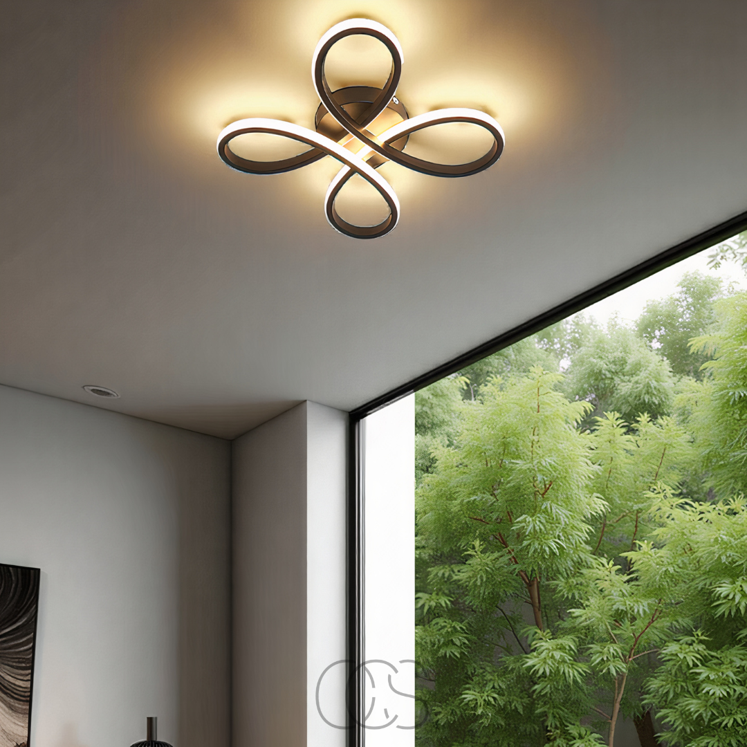 Anakre – Ceiling lamp LED Klaver – Modern design with atmospheric dimming function