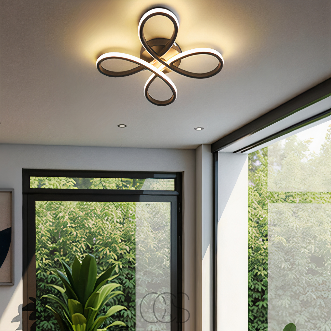 Anakre – Ceiling lamp LED Klaver – Modern design with atmospheric dimming function