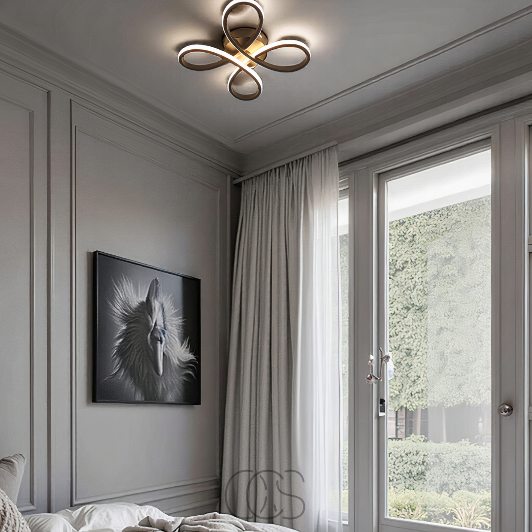 Anakre – Ceiling lamp LED Klaver – Modern design with atmospheric dimming function