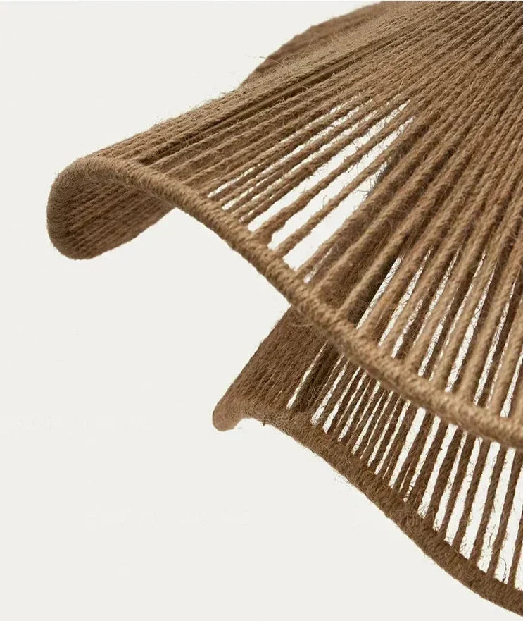 Lumira Jute Pendant Lamp With Natural Boho Texture Finish