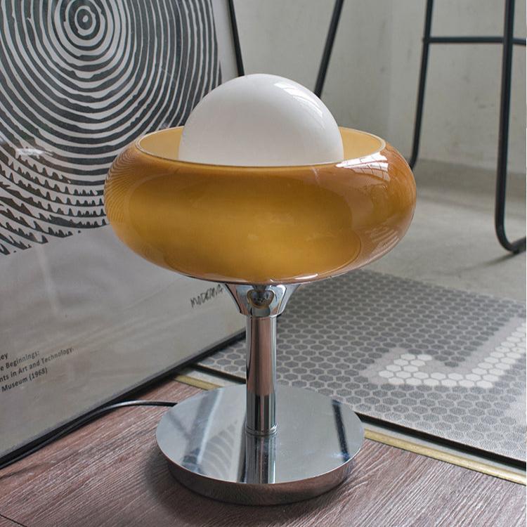 Aurea Egg Tart Table and Floor Lamp with Dimmable LED
