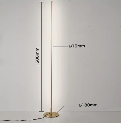 LunaFlux | Slim Modern Floor Lamp for Minimalist Spaces