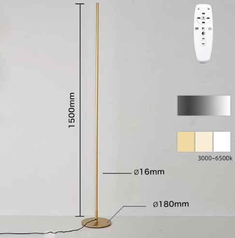LunaFlux | Slim Modern Floor Lamp for Minimalist Spaces