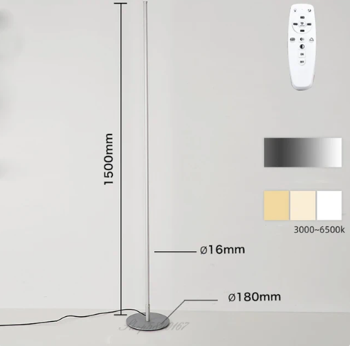 LunaFlux | Slim Modern Floor Lamp for Minimalist Spaces