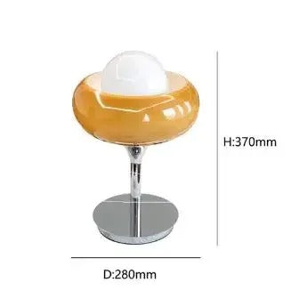 Aurea Egg Tart Table and Floor Lamp with Dimmable LED