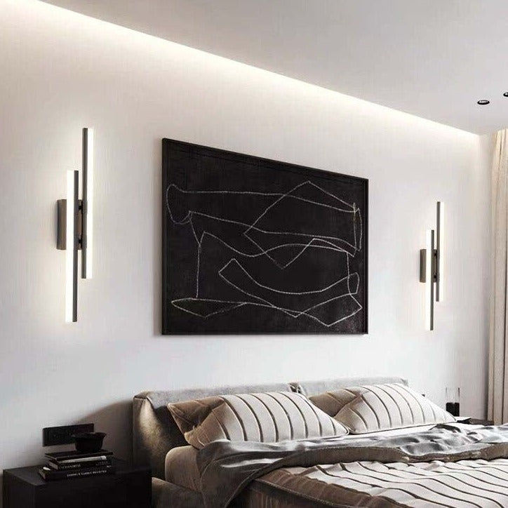 Minimal LED Wall Lamp Strip - Warm White Indoor Light
