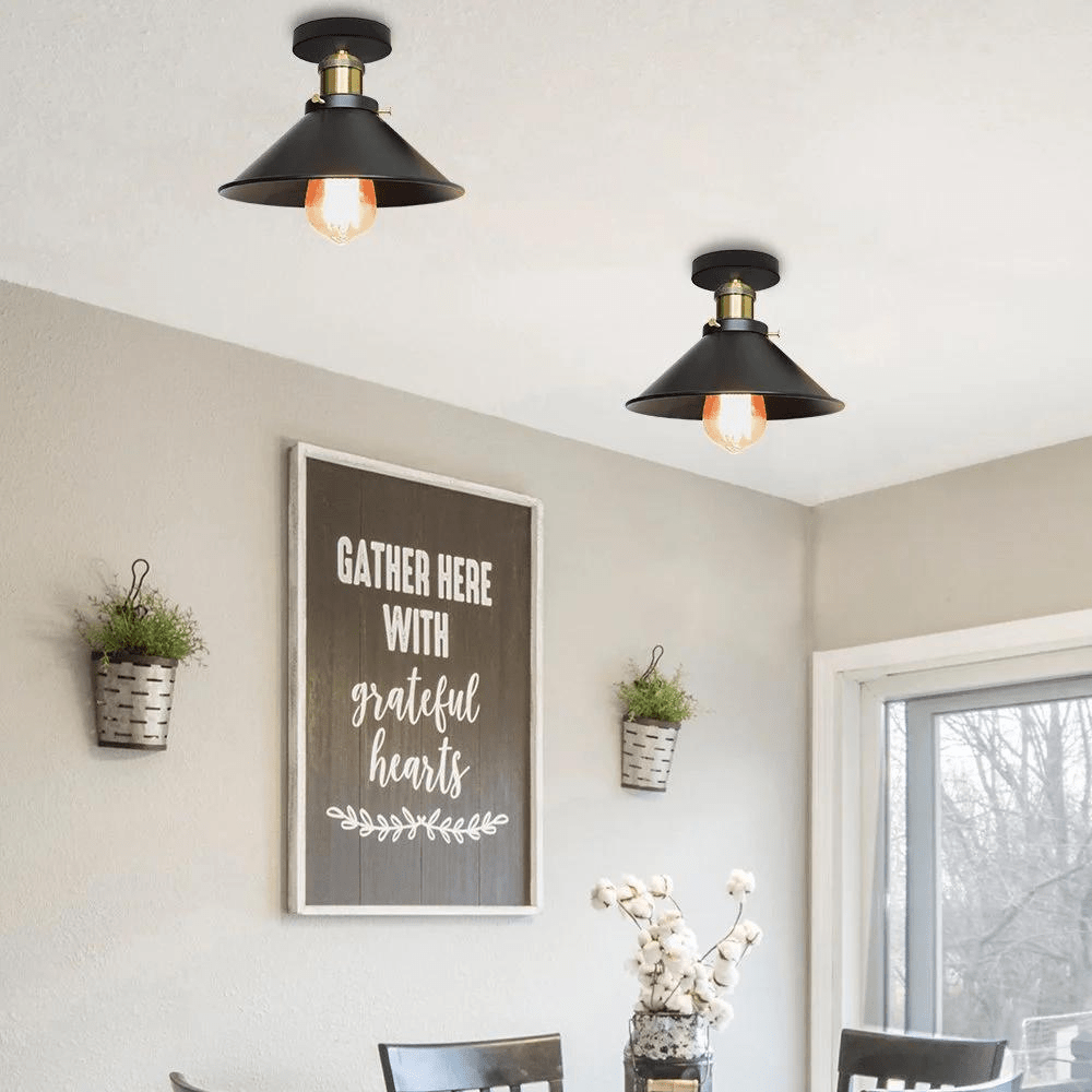 NoirCharm Ceiling Lamp with Velvet Soft Ambient Glow