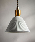 Asterra White Ceramic Pendant Light With Adjustable Height