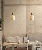 Asterra White Ceramic Pendant Light With Adjustable Height