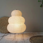 KireiLuma Floor Lamp White Rice Paper Sphere Japanese Style