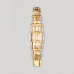Aurelia Crystal Pillar Wall Lamp for Elegant Glow Accent