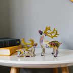 Anakre - Abstract Deer Sculpture - Decorative Table Sculpture in Resin