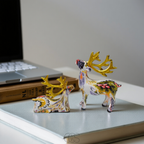 Anakre - Abstract Deer Sculpture - Decorative Table Sculpture in Resin