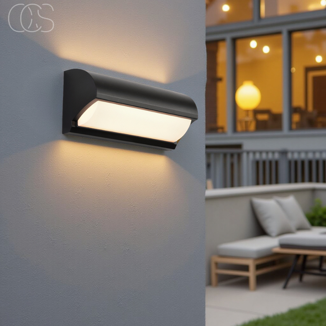 Anakre - Black LED Outdoor Wall Light