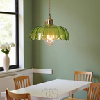 Anakre - Glass Flower Pendant Lamp - Vintage Design