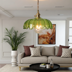 Anakre - Glass Flower Pendant Lamp - Vintage Design