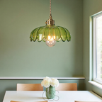 Anakre - Glass Flower Pendant Lamp - Vintage Design