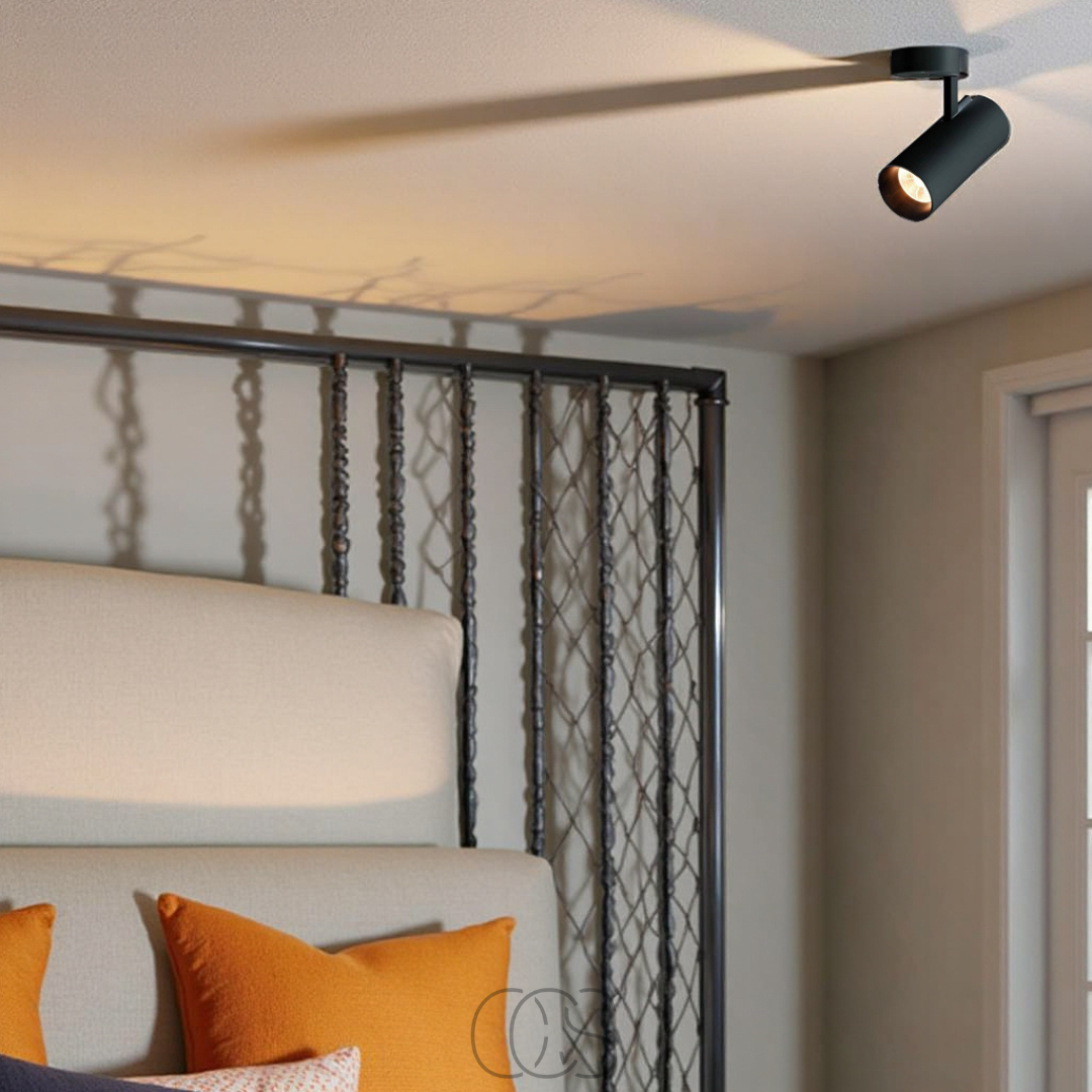 Anakre - pojedynczy punktowy reflektor sufitowy LED - smukły design, skupione światło