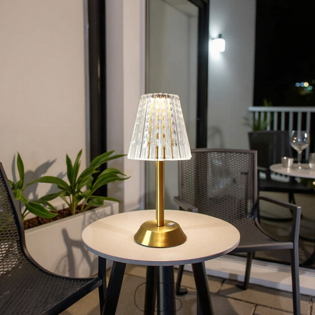 Anakre - Lampe d'ambiance en cristal LED - lumière luxueuse, où que vous le souhaitiez