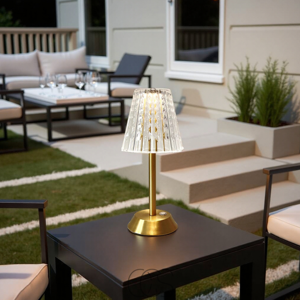 Anakre - Lampe d'ambiance en cristal LED - lumière luxueuse, où que vous le souhaitiez
