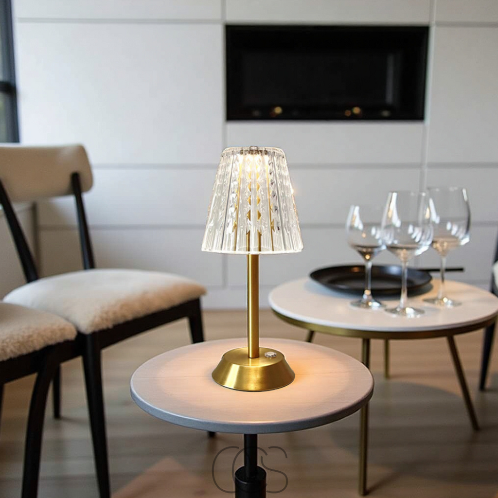 Anakre - Lampe d'ambiance en cristal LED - lumière luxueuse, où que vous le souhaitiez