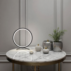 Anakre - Lampe de table à anneau LED - Design moderne minimaliste