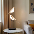 Anakre - LED-Tischlampe mit goldenem Vogel – warmes atmosphärisches Licht