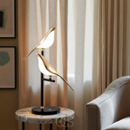 Anakre - LED-Tischlampe mit goldenem Vogel – warmes atmosphärisches Licht
