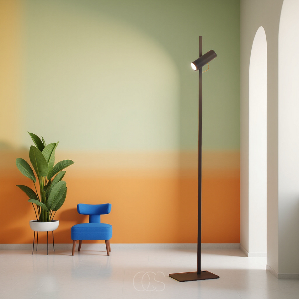 Anakre - LED floor lamp with spotlight - reading lamp