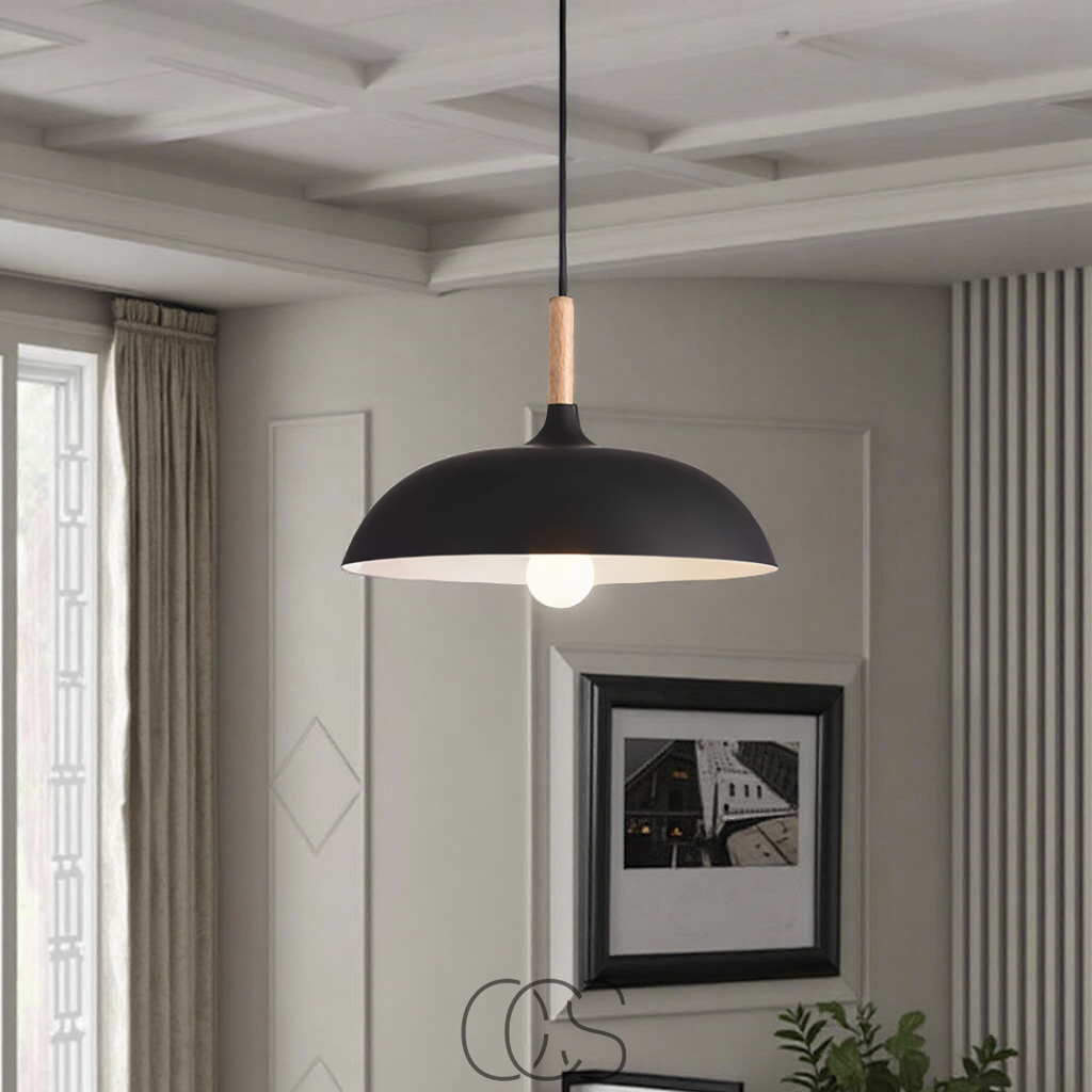 Anakre - Modern Matte Black Ceiling Lamp