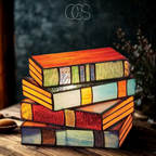 Anakre - Mosaic Book Lamp - Wireless Tiffany Table Lamp