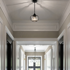 Anakre - Nordic Pendant Lamp with Spherical Glass - Black Design