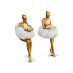 Anakre - Reading Woman on Cloud Sculpture - Resin Art Object