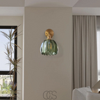 Anakre - Retro Wall Lamp with Glass Tulip Shade