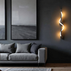 Anakre - Slim LED wall lamp - Black aluminum