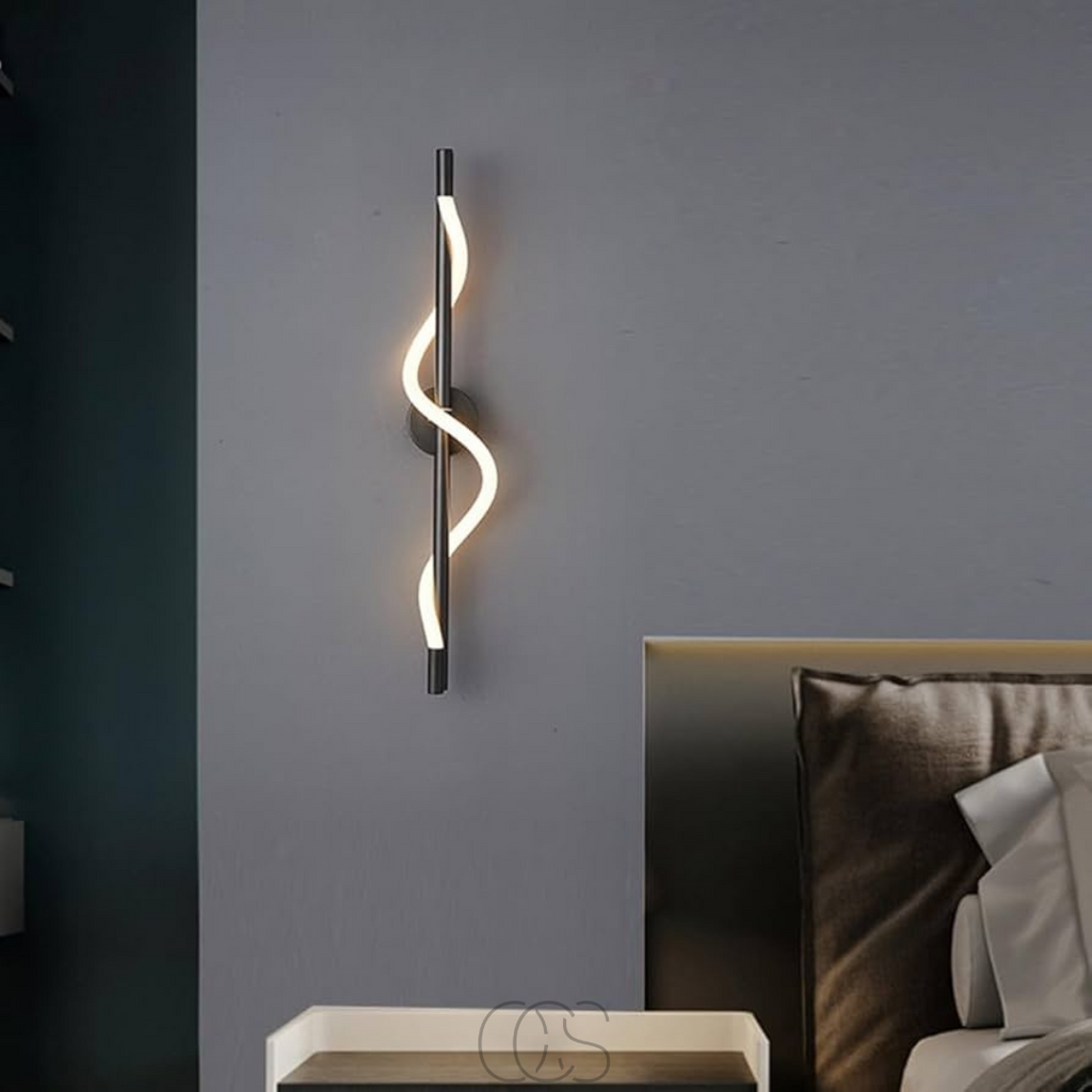 Anakre - Slim LED wall lamp - Black aluminum