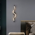 Anakre - Slim LED wall lamp - Black aluminum
