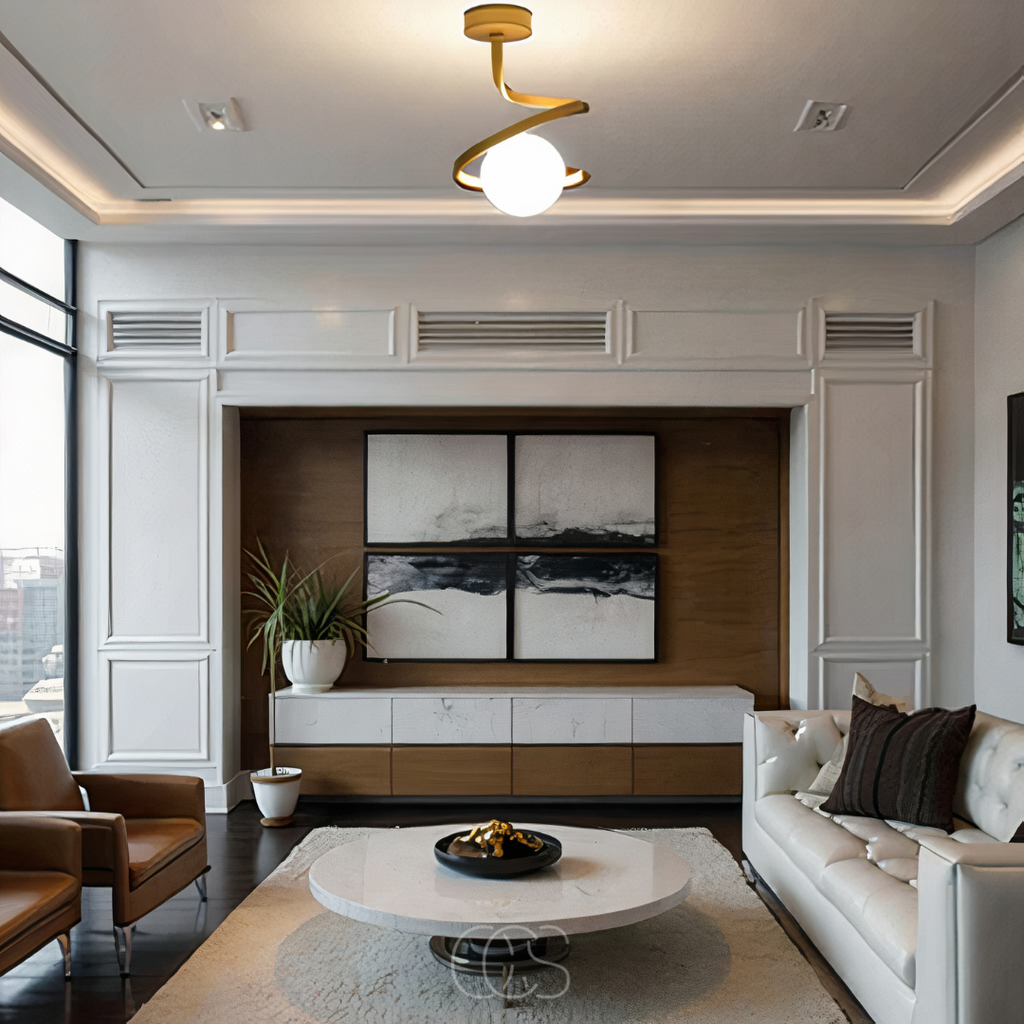 Anakre - Spiral with Ball Ceiling Lamp – luxury in a playful design