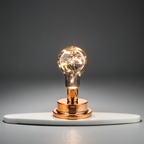 Anakre - Table Lamp with Light Bulb - Vintage Industrial Design