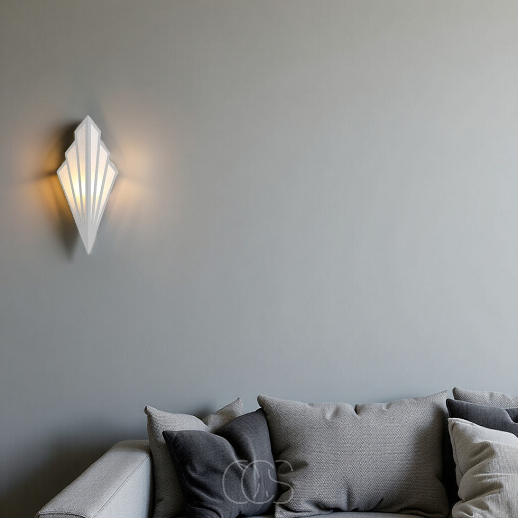 Anakre - Wall lamp with geometric diamond design