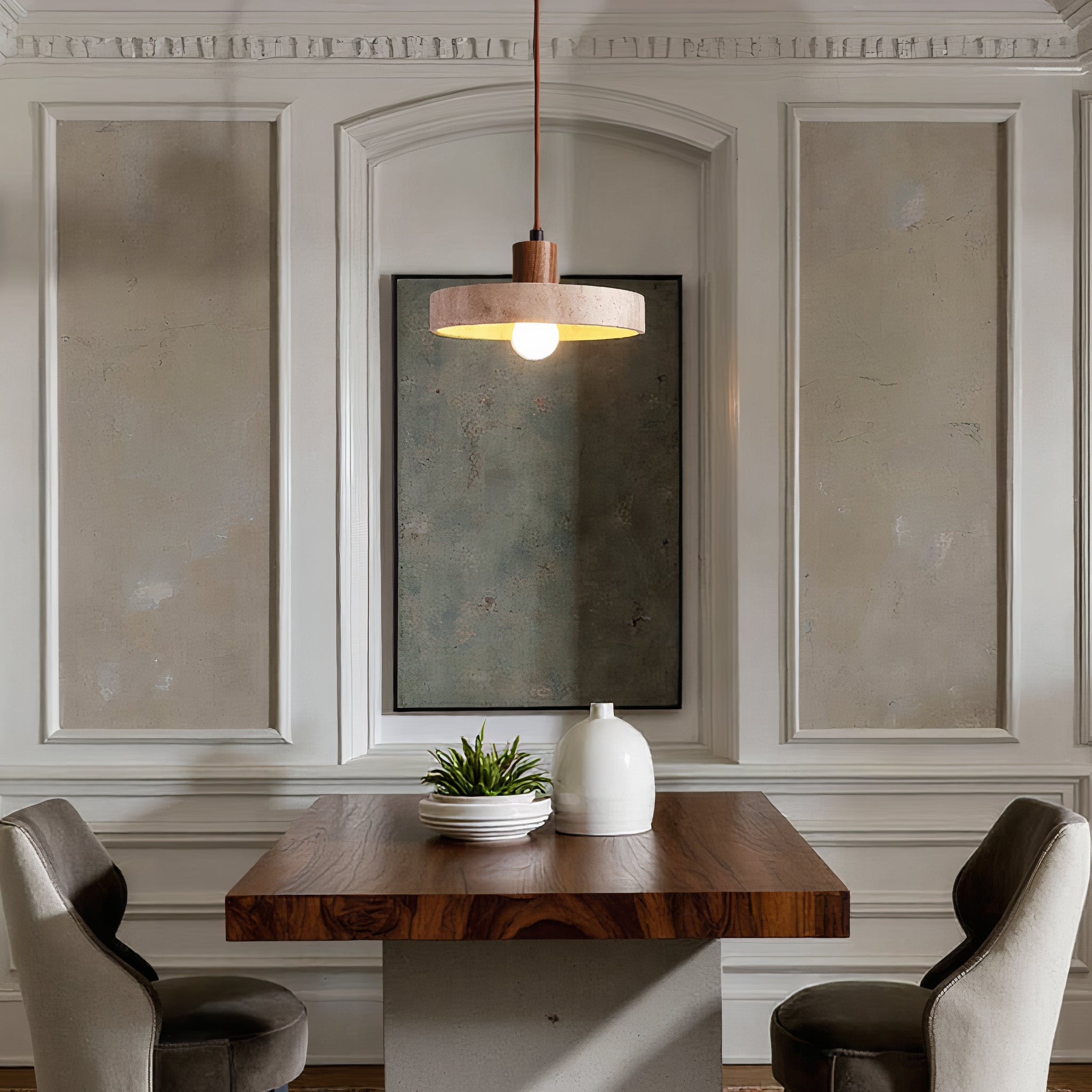 Anakre - pendant lamp in natural stone - Unique & Adjustable