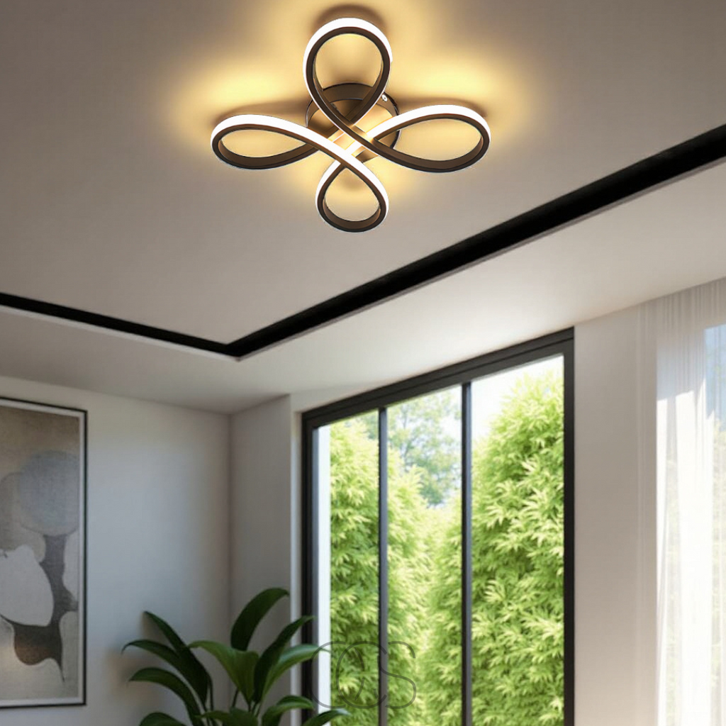 Anakre – Ceiling lamp LED Klaver – Modern design with atmospheric dimming function