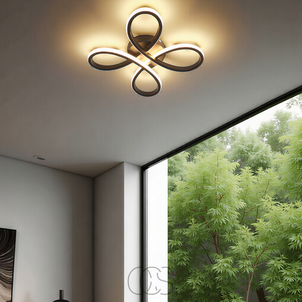 Anakre – Ceiling lamp LED Klaver – Modern design with atmospheric dimming function