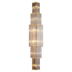 Aurelia Crystal Pillar Wall Lamp for Elegant Glow Accent